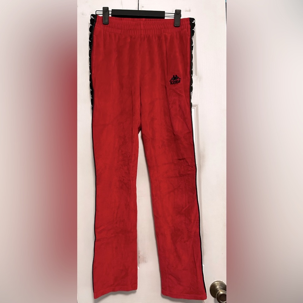 Kappa Suede Tracksuit Bottoms.